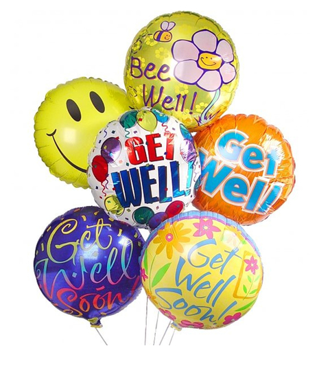 Get Well Mylar Balloon Bouquet