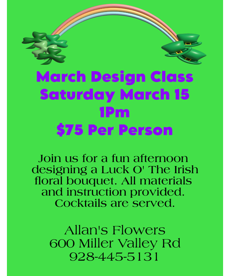 3/15 Design Class - Luck O' the Irish